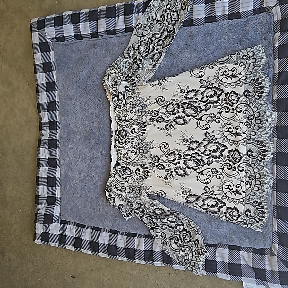 White House Black Market  off shoulder lace top.